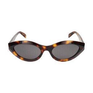 Celine Women Sunglasses Shiny Rhodium Havana Green Cat Eye CL40059U 18N NEW Celine CL40059U 18N BRAND NEW Sunglasses Rhodium Havana  main image 4